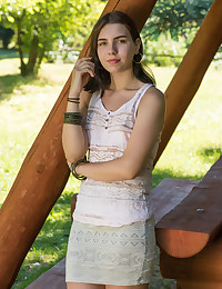 Zhenya Mille nude in erotic PICNIC TABLE gallery 