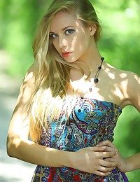 Pale-skinned cutie with perky details added to long, svelte legs.